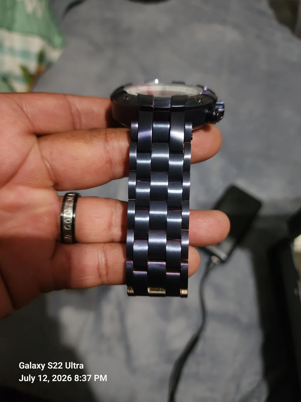 Invicta SubAqua Purple Dial Chronograph Watch